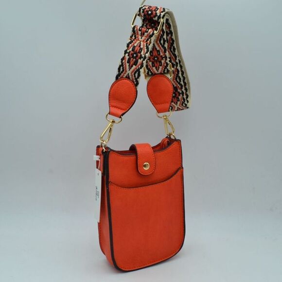 Fold-over Closure Cellphone Crossbody Handbag - Picture 1 of 4